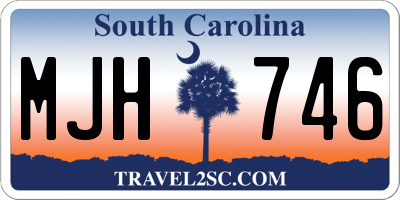 SC license plate MJH746