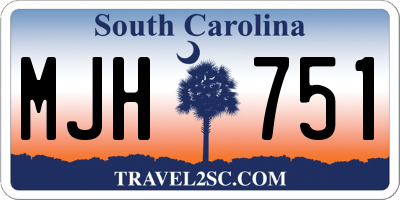 SC license plate MJH751