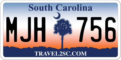 SC license plate MJH756