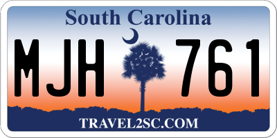 SC license plate MJH761