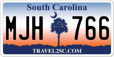 SC license plate MJH766