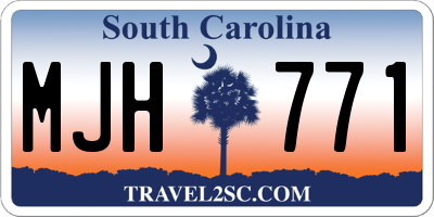 SC license plate MJH771