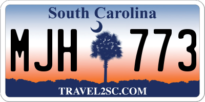 SC license plate MJH773