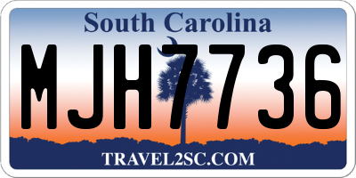 SC license plate MJH7736