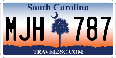 SC license plate MJH787
