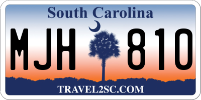 SC license plate MJH810