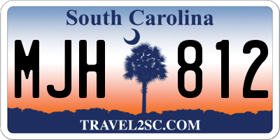 SC license plate MJH812