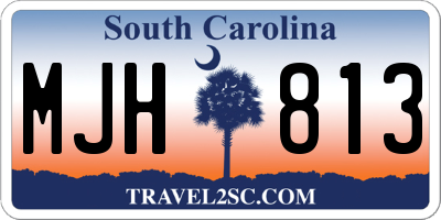 SC license plate MJH813