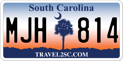 SC license plate MJH814