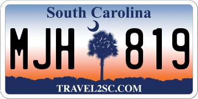 SC license plate MJH819