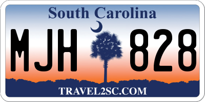 SC license plate MJH828