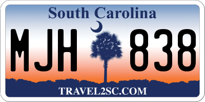 SC license plate MJH838