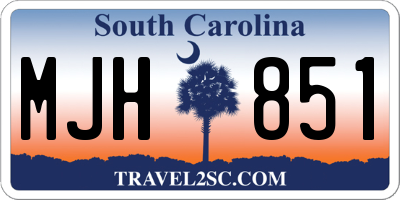 SC license plate MJH851