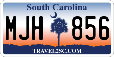 SC license plate MJH856