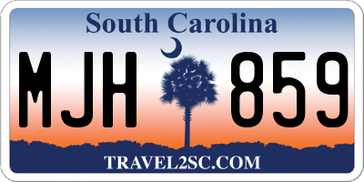 SC license plate MJH859