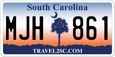 SC license plate MJH861