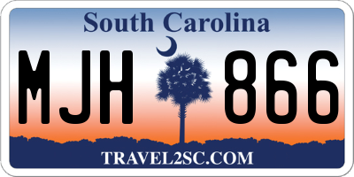 SC license plate MJH866
