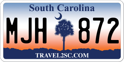 SC license plate MJH872