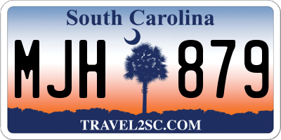 SC license plate MJH879