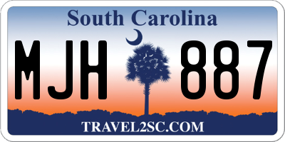SC license plate MJH887