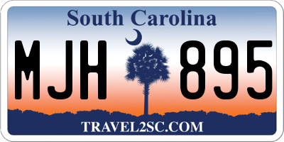 SC license plate MJH895
