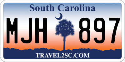 SC license plate MJH897