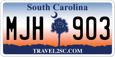 SC license plate MJH903
