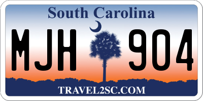 SC license plate MJH904