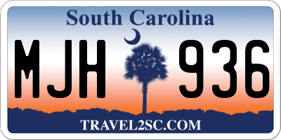 SC license plate MJH936