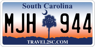 SC license plate MJH944