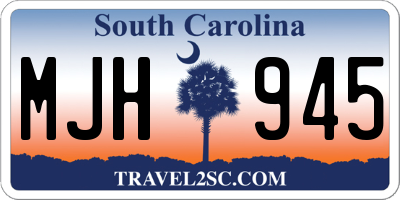 SC license plate MJH945
