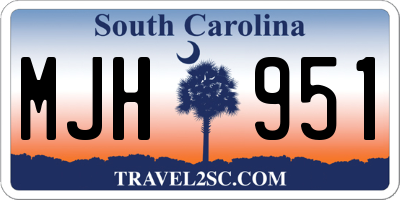 SC license plate MJH951