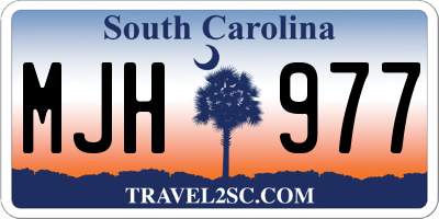 SC license plate MJH977