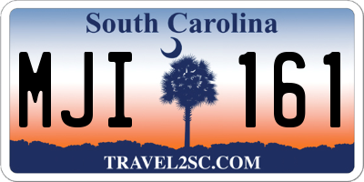 SC license plate MJI161