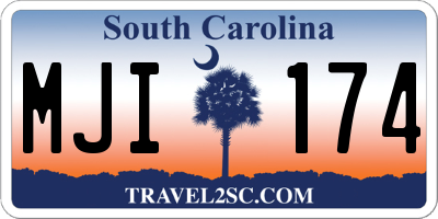 SC license plate MJI174