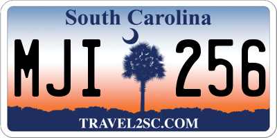 SC license plate MJI256