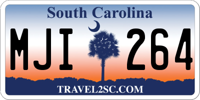 SC license plate MJI264