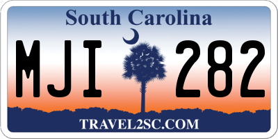 SC license plate MJI282
