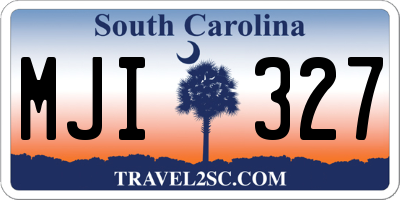 SC license plate MJI327