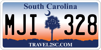 SC license plate MJI328