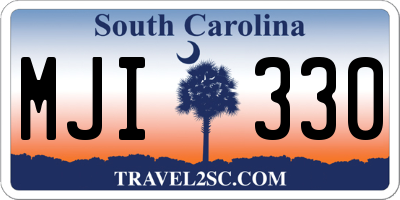 SC license plate MJI330