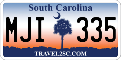 SC license plate MJI335