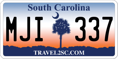 SC license plate MJI337