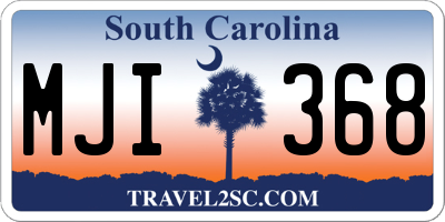 SC license plate MJI368