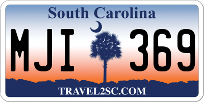 SC license plate MJI369