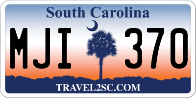 SC license plate MJI370