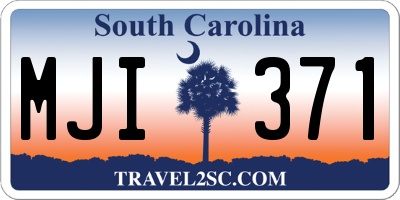 SC license plate MJI371