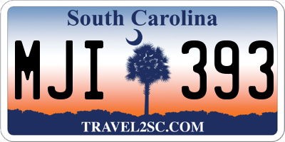 SC license plate MJI393