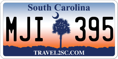 SC license plate MJI395