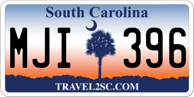 SC license plate MJI396